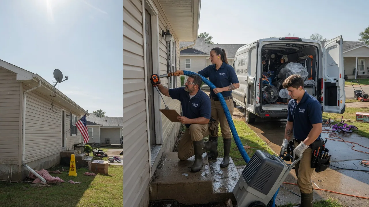 Ceiling Water Damage Restoration in Oaks, OK near me